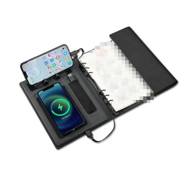 Wireless Charger 8000MAH Loose-leaf Binding Diary Digital Planner Smart Notebook, product view 1