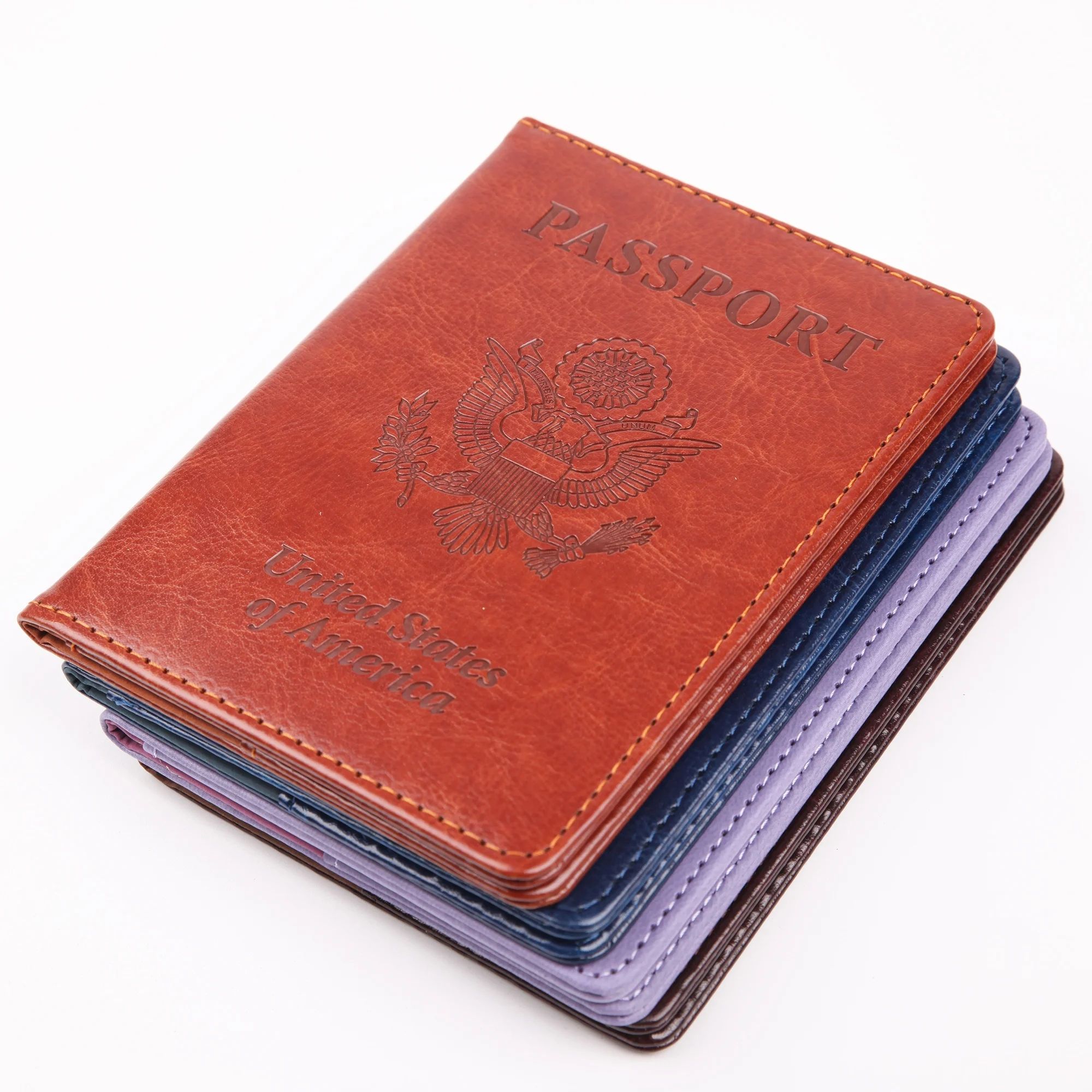 Soft PU Card Holder Travel Leather Passport Wallet, product view 1