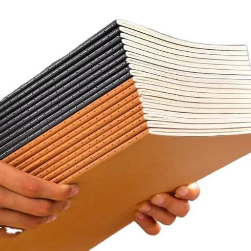 Custom Kraft Cover A5 40 Sheets Lined Notebook for School OEM Printing Student Supply, product view 1