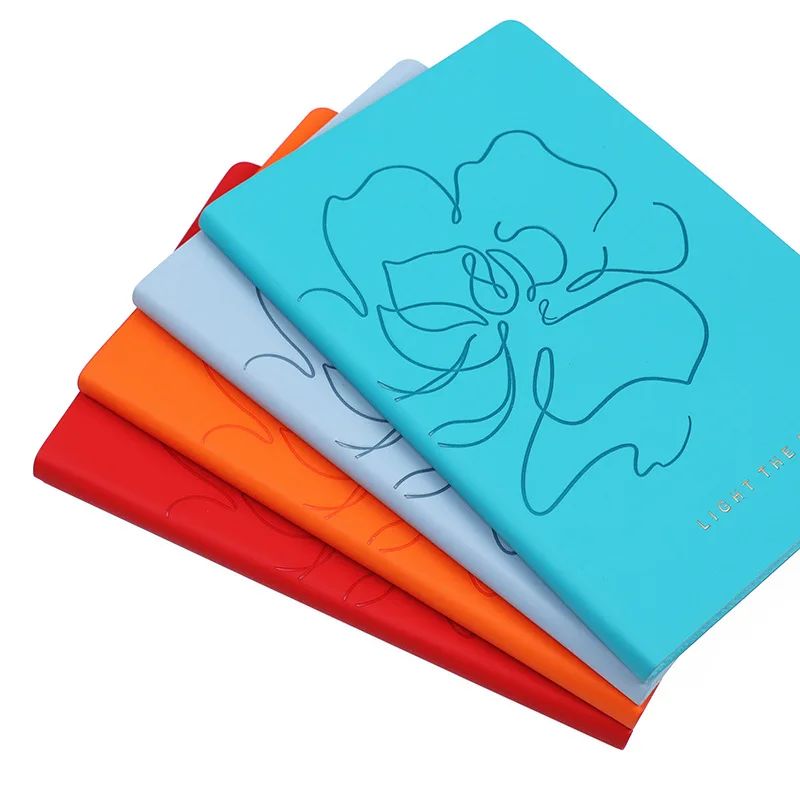 Customizable Printed PU Leather Soft Cover Journal notebook custom logo planner, product view 1