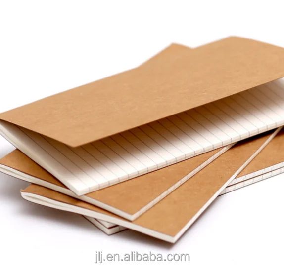 Handmade Recycle Brown Kraft Paper Notebook,custom Notebook, product view 1