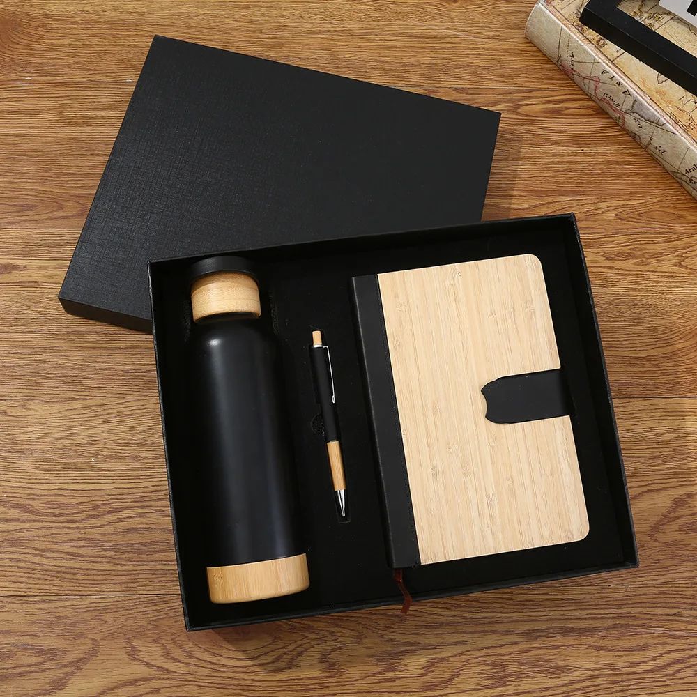 Thermos Cup Gift Box Souvenir Set Corporate Event OEM Pen Notebook Custom Design Luxury Gift Set, product view 1