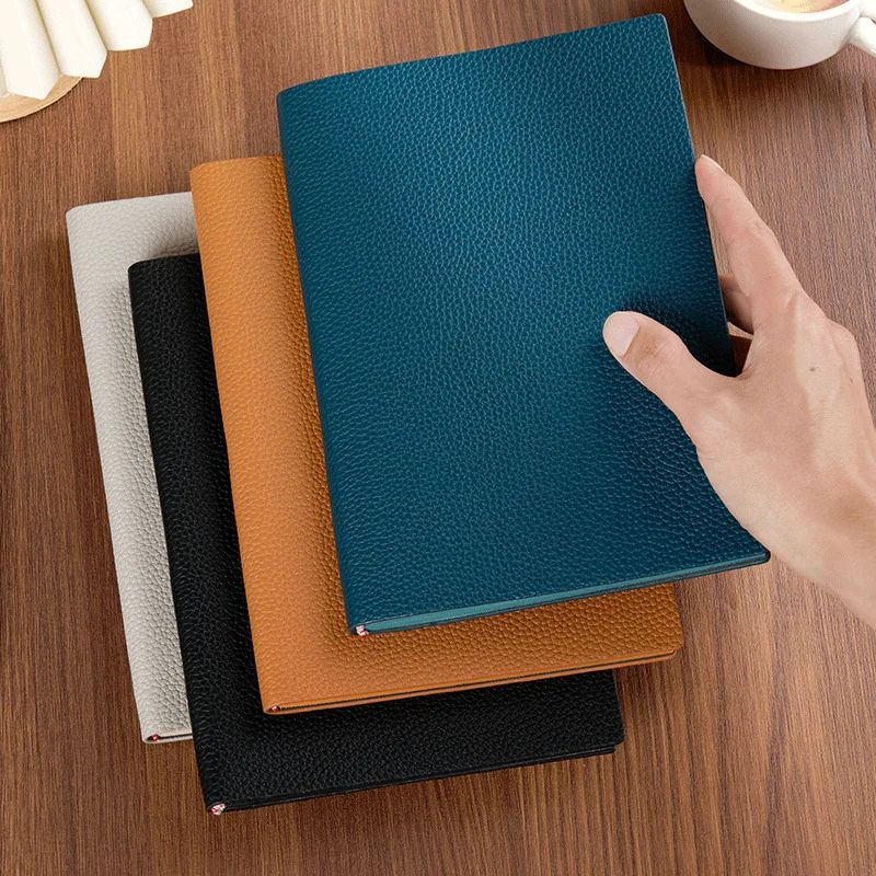 A5 Lychee-Pattern Notebook Customizable Logo Printing for Corporate Events Business Use, product view 1