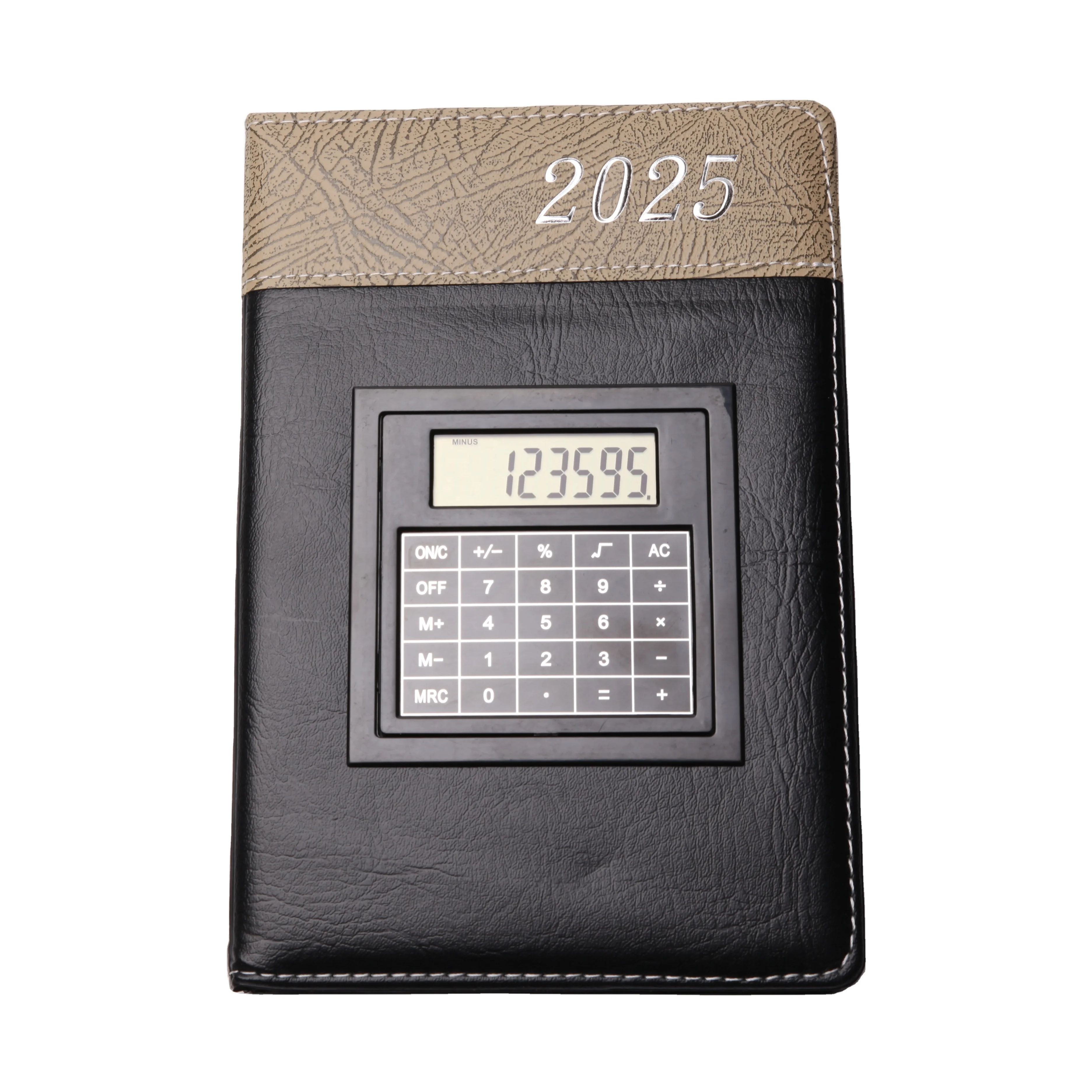 A5 Agenda Diary Notebook with 2025 Calculator Planner Customized Inner Pages Printing Oem Accepted, product view 1