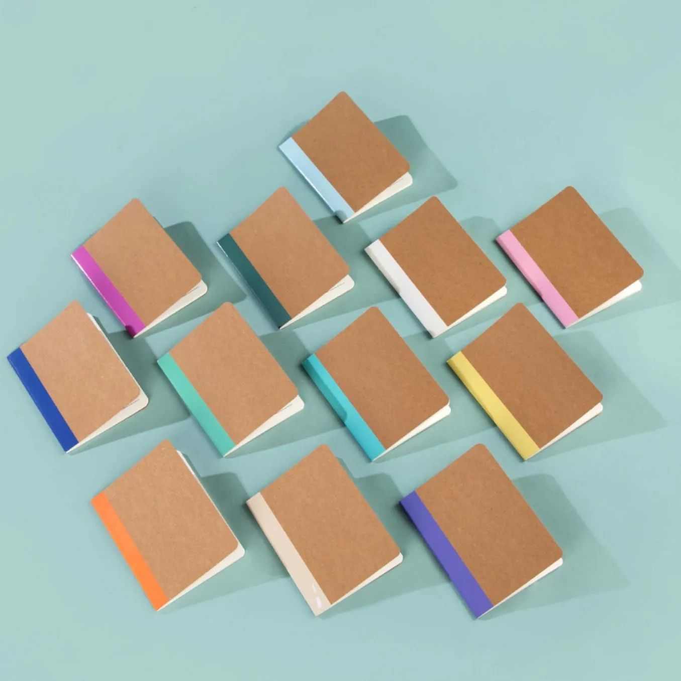 Simple A6 Gift Notebook Stationery Soft Cover Books Kraft Paper Pocket Size Notepad, product view 1