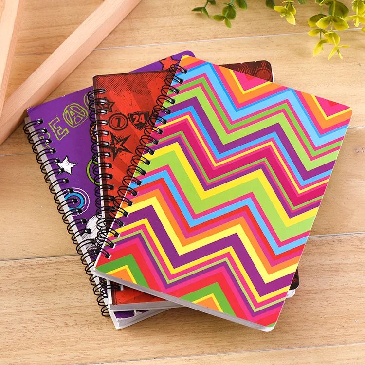 Custom Sizes Spiral Coil Notebook Student Exercise Paper Cover Gift Notepad, product view 1