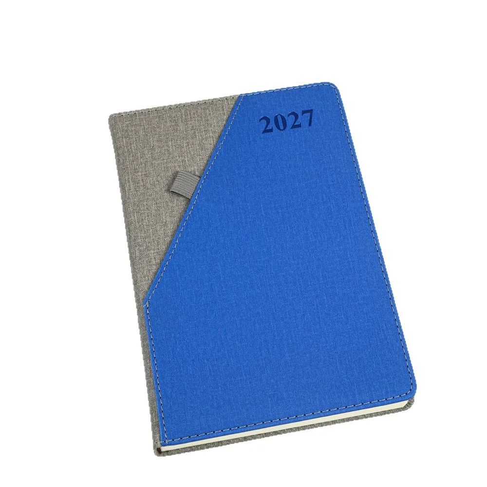 2027 Diary English Notebook Spanish OEM Logo Daily Agenda With Pen Holder, product view 1