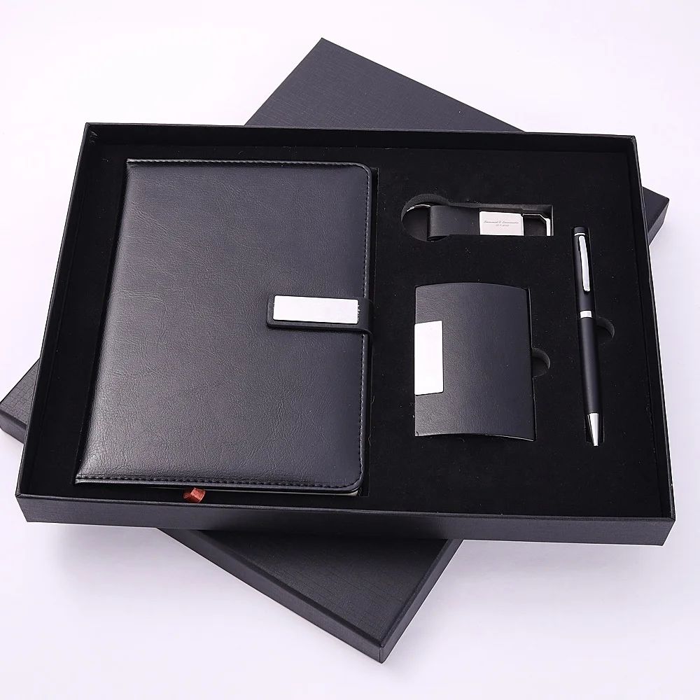 Stationary Custom Logo With Pen Journal Diary Notebook Gift Set, product view 1